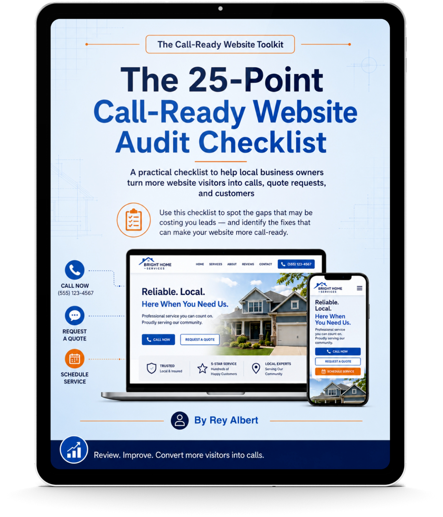 25-Point Call-Ready Website Audit Checklist mockup