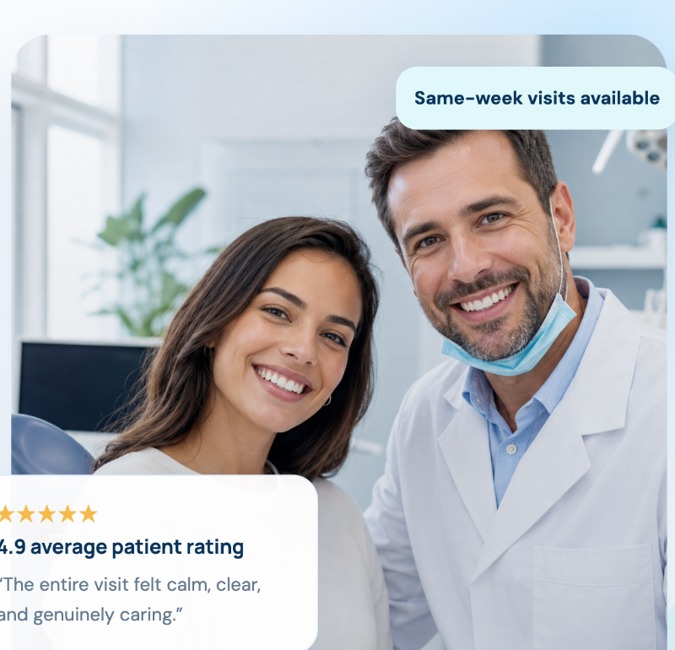 Local business owner reviewing website improvements