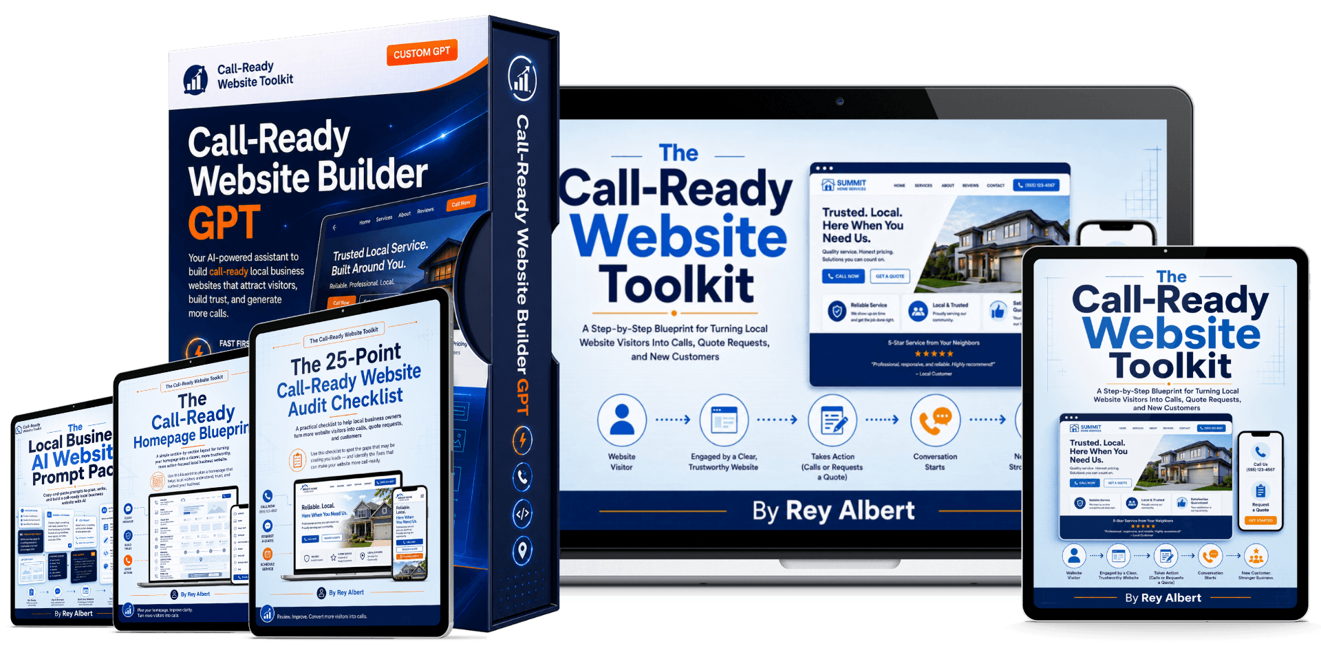 Call-Ready Website Builder GPT and toolkit mockup
