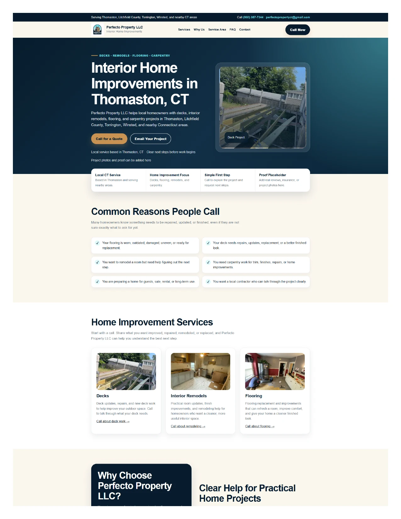 Perfecto Property Website Example